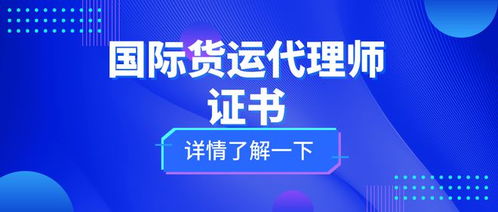 國際貨運代理師證 考試難度、核心職責與證書價值全解析